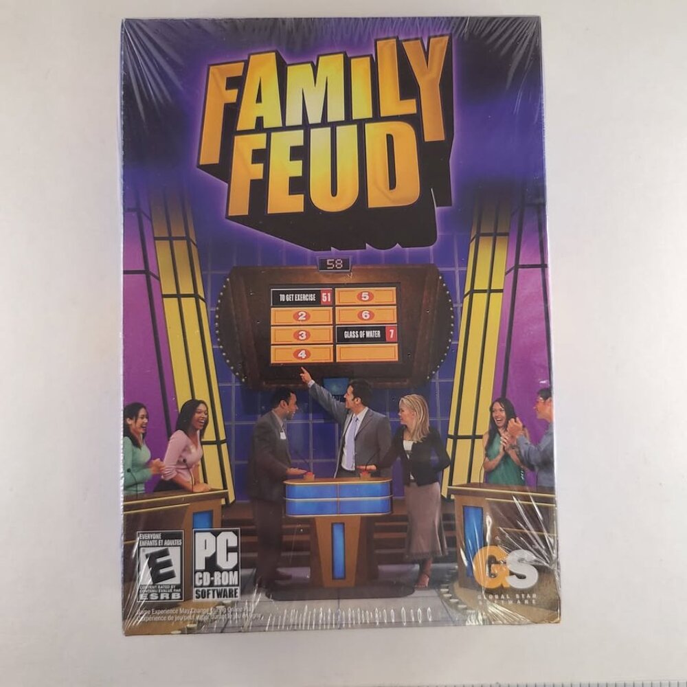 Family Feud PC Game With Instructions & Big Box retro / vintage